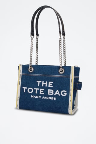Sac porté épaule en jean The Denim Chain - Bleu cobalt