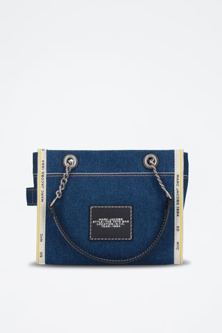 Sac porté épaule en jean The Denim Chain - Bleu cobalt