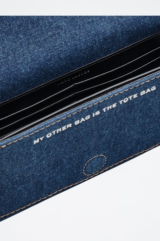 Sac bandoulière en jean The Denim Chain - Bleu cobalt