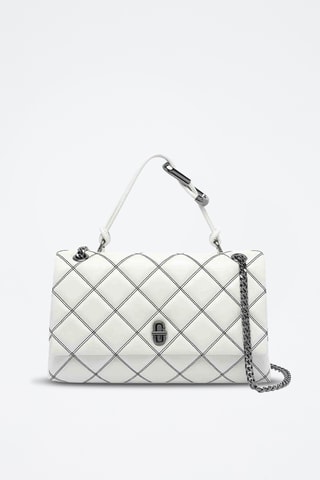 Sac à main en cuir The Bi-Color Quilted - Blanc 