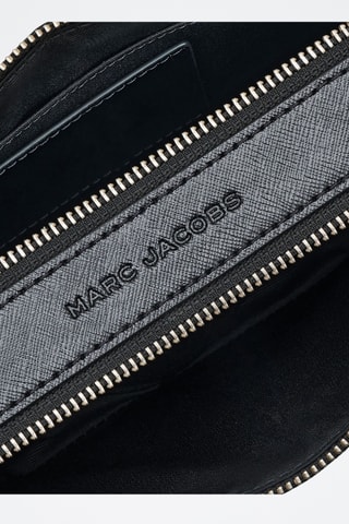 Sac bandoulière en cuir The Star - Noir et blanc