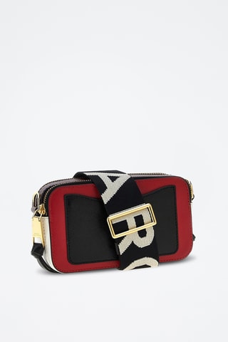 Sac bandoulière en cuir The Snapshot - Rouge et noir