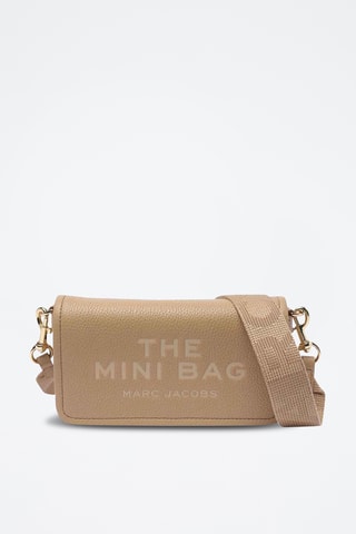 Sac bandoulière en cuir The Leather Mini Bag - Camel