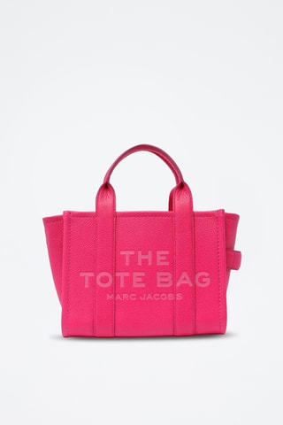 Sac à main en cuir The Small Tote - Fuchsia