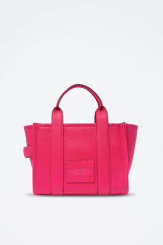 Sac à main en cuir The Small Tote - Fuchsia