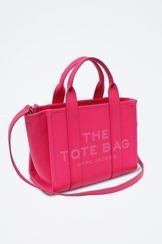 Sac à main en cuir The Small Tote - Fuchsia