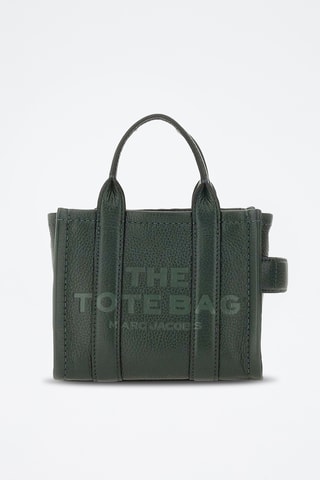 Sac à main en cuir The Small Tote - Vert foncé