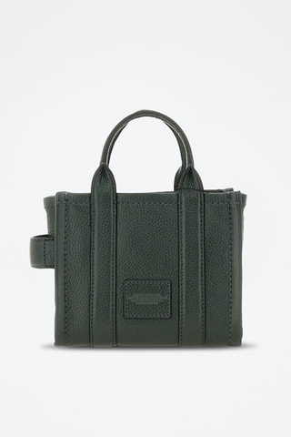 Sac à main en cuir The Small Tote - Vert foncé