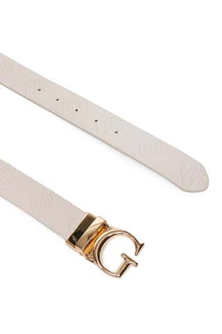 Ceinture réversible - Bleu marine et écru