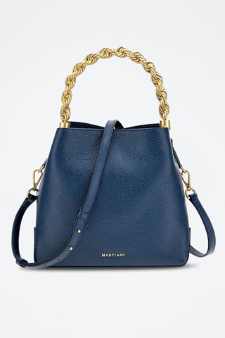 Sac à main en cuir Aida - Bleu cobalt
