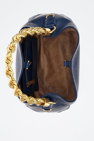 Sac à main en cuir Aida - Bleu cobalt