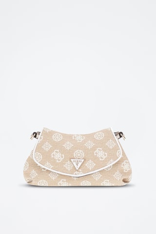 Sac bandoulière Beyza - Beige et blanc