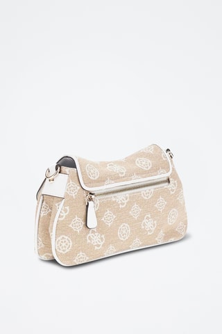 Sac bandoulière Beyza - Beige et blanc