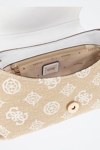 Sac bandoulière Beyza - Beige et blanc