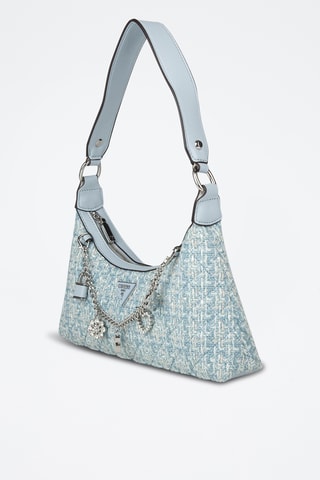 Sac porté épaule en tweed Everlee - Bleu clair