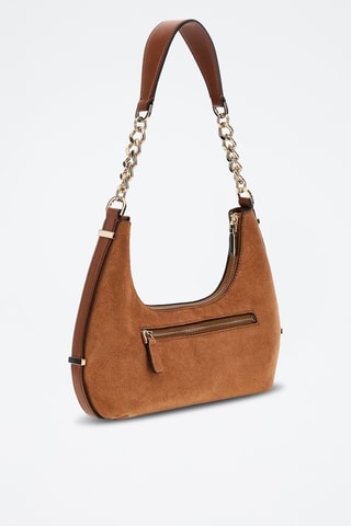 Sac porté épaule en nubuck Erenia - Marron