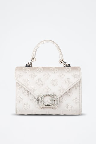 Sac à main en velours Zalina - Ecru