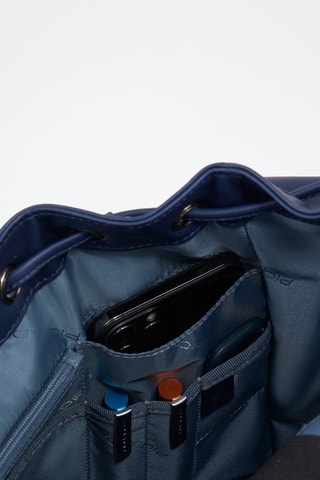 Leren Rugtas - Marineblauw