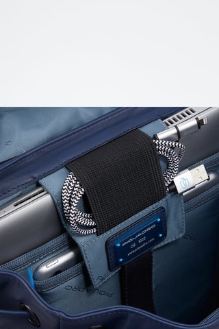 Leren Rugtas - Marineblauw