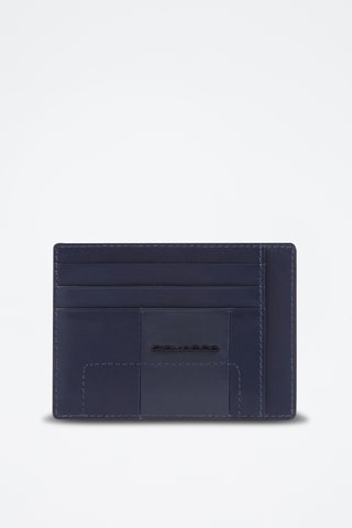 Leren Pasjeshouder - Marineblauw