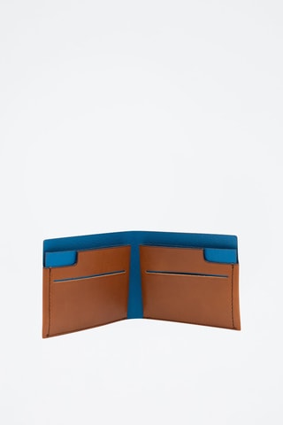 Porta-cartões e porta-chaves USB em couro - Camel