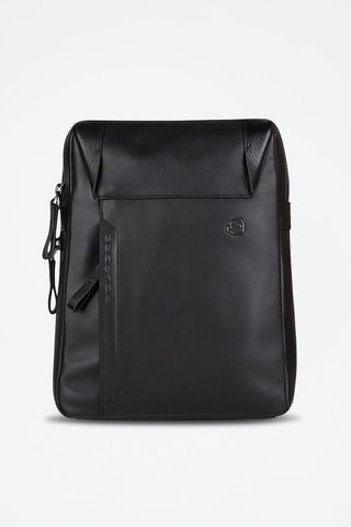 Leren Schoudertas - Rood Zwart