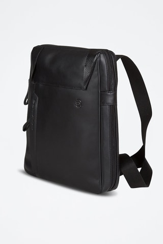 Leren Schoudertas - Rood Zwart