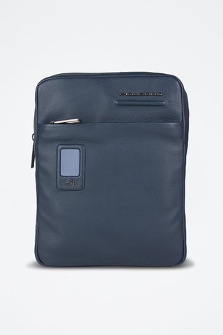 Leren Schoudertas - Rood Blauw