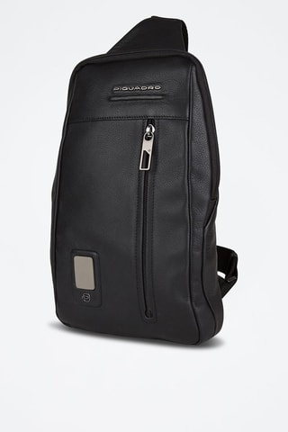 Leren Schoudertas - Rood Zwart