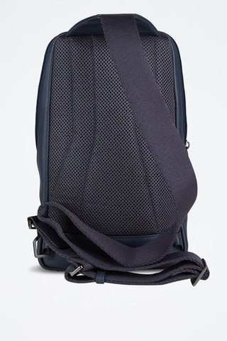 Leren Schoudertas - Rood Blauw