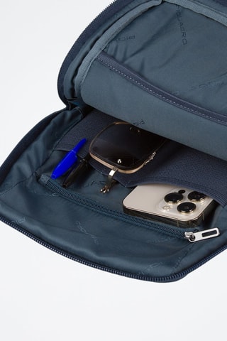 Leren Schoudertas - Rood Blauw