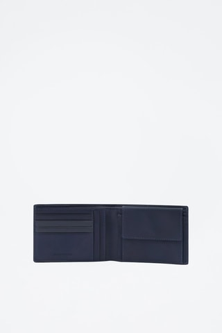 Leren Portefeuille Marineblauw