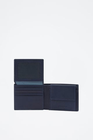 Leren Portefeuille - Marineblauw