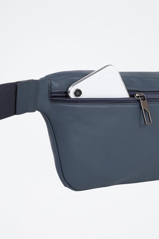 Leren Heuptas - 
Marineblauw