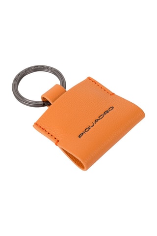 Leren Sleutelhanger - Oranje