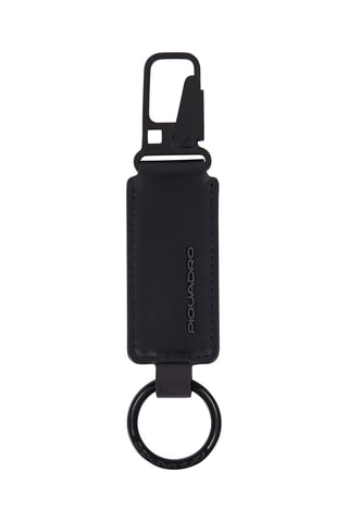 Leren Sleutelhanger - Zwart