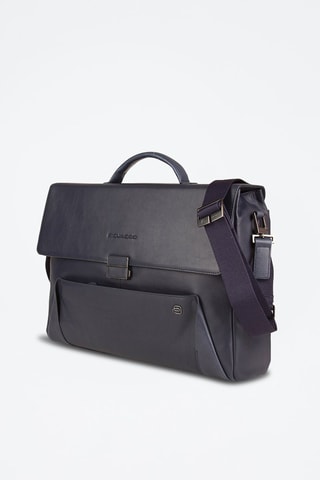 Leren Documententas - Blauw