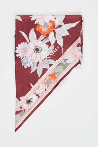 Zijden Haarband Marcia - Bordeauxrood en Roze