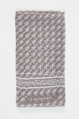 Zijden Sjaal Micky - Donkergrijs en Wit