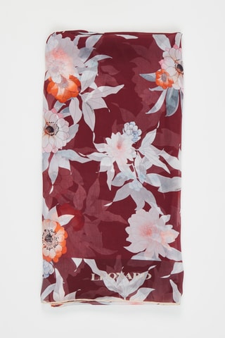 Zijden Sjaal Marcia - Bordeauxrood