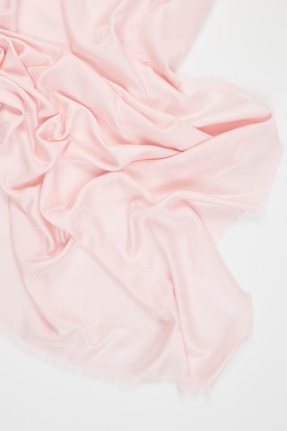 Zijden en Wollen Sjaal Logo - Roze