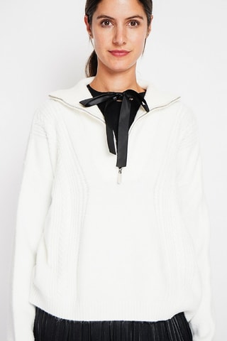 Oversized trui  - Wit