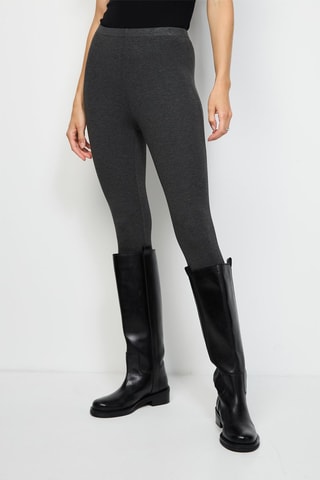 Leggings fuseau de seda - Castanho - Cinzento
