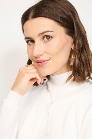 Camisola e casaco de malha - Branco