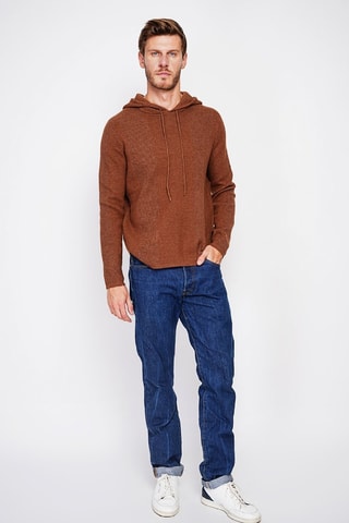 Trui met Capuchon  - Bruin