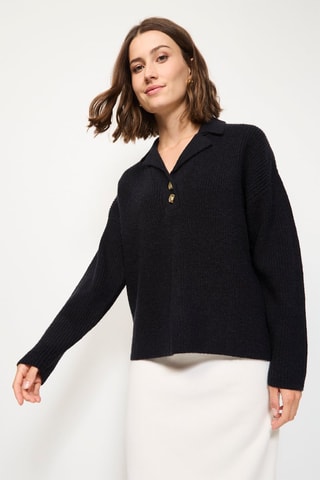 Camisola - Bege­mesclado - Preto