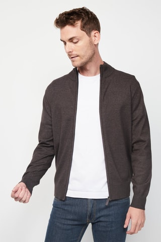 Casaco de malha - Castanho