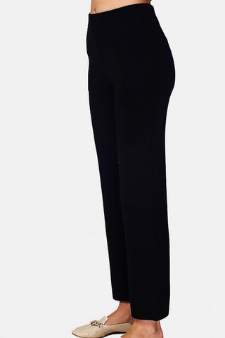 Calças casual - Azul-noite - Preto