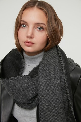 Écharpe - Cinzento e preto