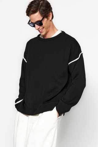 Camisola oversize - Preto